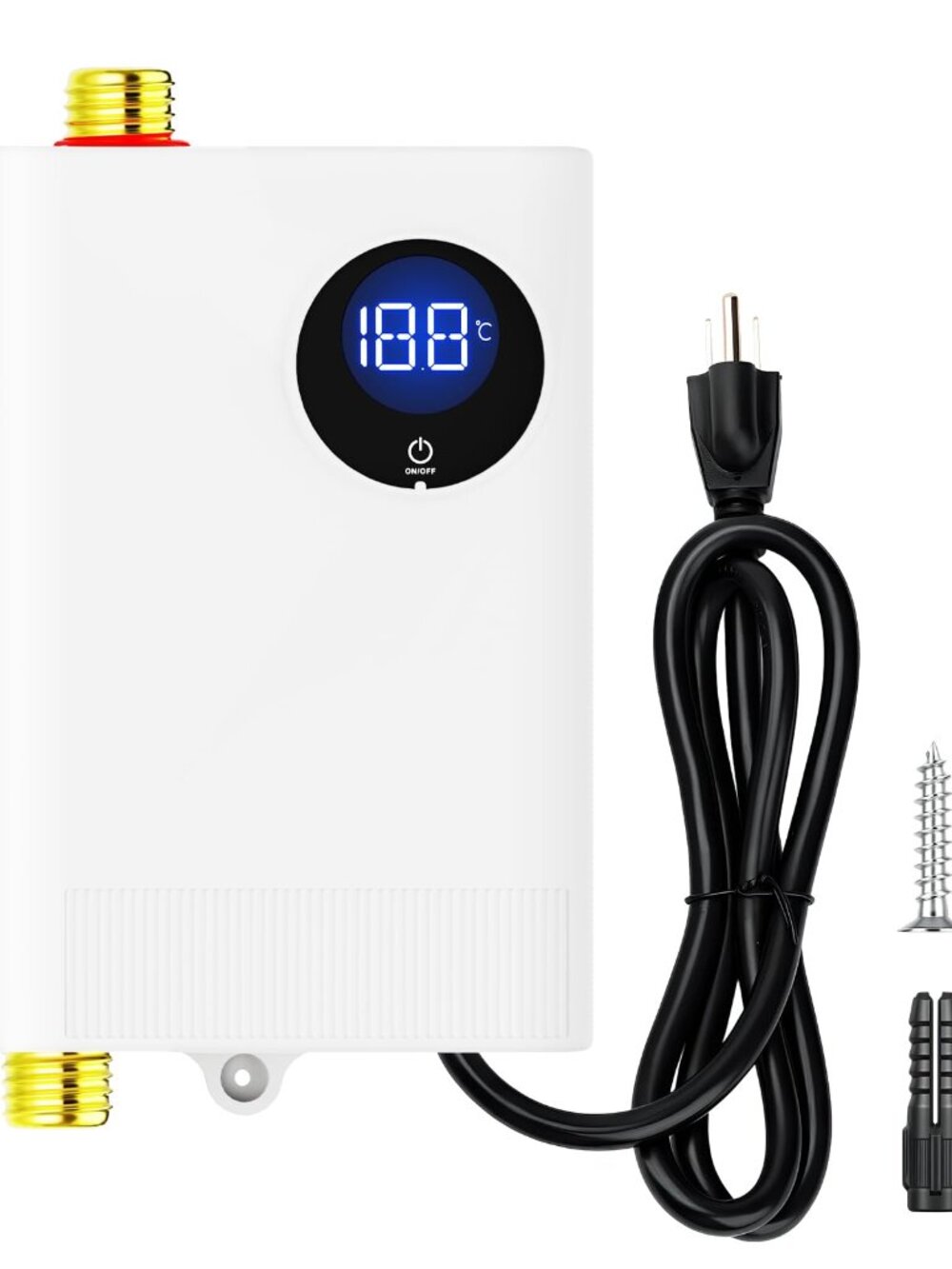 NEW 110V Tankless Water Heater YIHUIBF 3000W Instant Under Sink with On